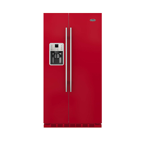 BRITANNIA MONTANA 180CM RED FRIDGE FREEZER-549L