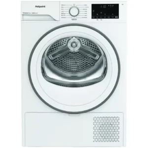 HOTPOINT 9KG WHITE HEAT PUMP DRYER-FABRIC CARE-PET HAIR CARE-DELAY TIMER-ANTI CREASE-EX DISPLAY
