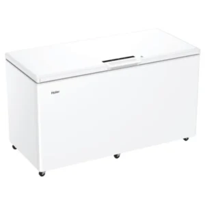 HAIER WHITE 508L CHEST FREEZER-WINTER SAFE-FAST FREEZE-LOCKABLE LID-INTERIOR LIGHT-EX DISPLAY