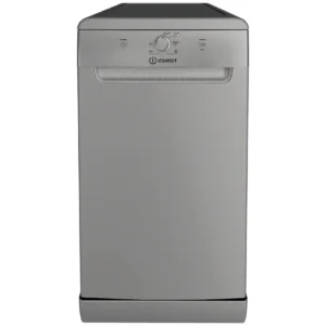 INDESIT SILVER SLIMLINE DISHWASHER-10 PLACE SETTING-HALF LOAD-RAPID WASH-AUTO PROGRAMS-EX DISPLAY
