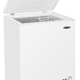 ICEKING WHITE 137L CHEST FREEZER-WIRE BASKET-COUNTER BALANCED LID--NEW BOXED