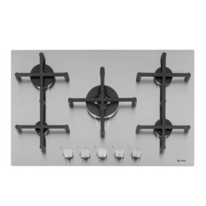 CAPLE S/S 76CM LOW PROFILE GAS HOB-5 BURNERS MAGNETIC PAN SUPPORTS