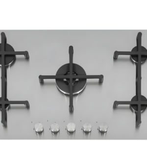 CAPLE S/S 86CM LOW PROFILE GAS HOB-5 BURNER MAGNETIC PAN SUPPORTS
