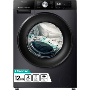 Hisense 3S Series WF3S1243BB3 12kg WiFi Connected Washing Machine with 1400 rpm - Black