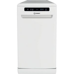 INDESIT WHITE SLIMLINE PUSH & GO DISHWASHER-10 PLACE SETTINGS-QUICK WASH-AUTO OPEN DOOR-NEW GRADED